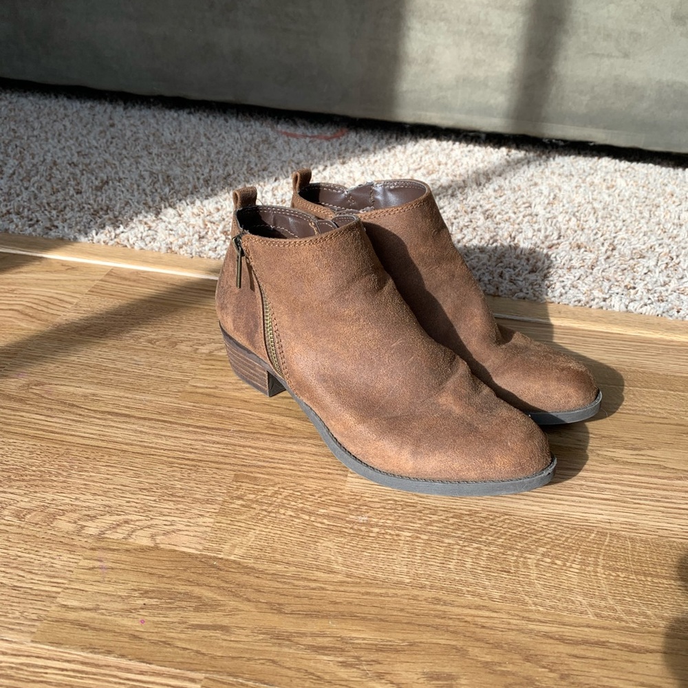 Brown ankle boots